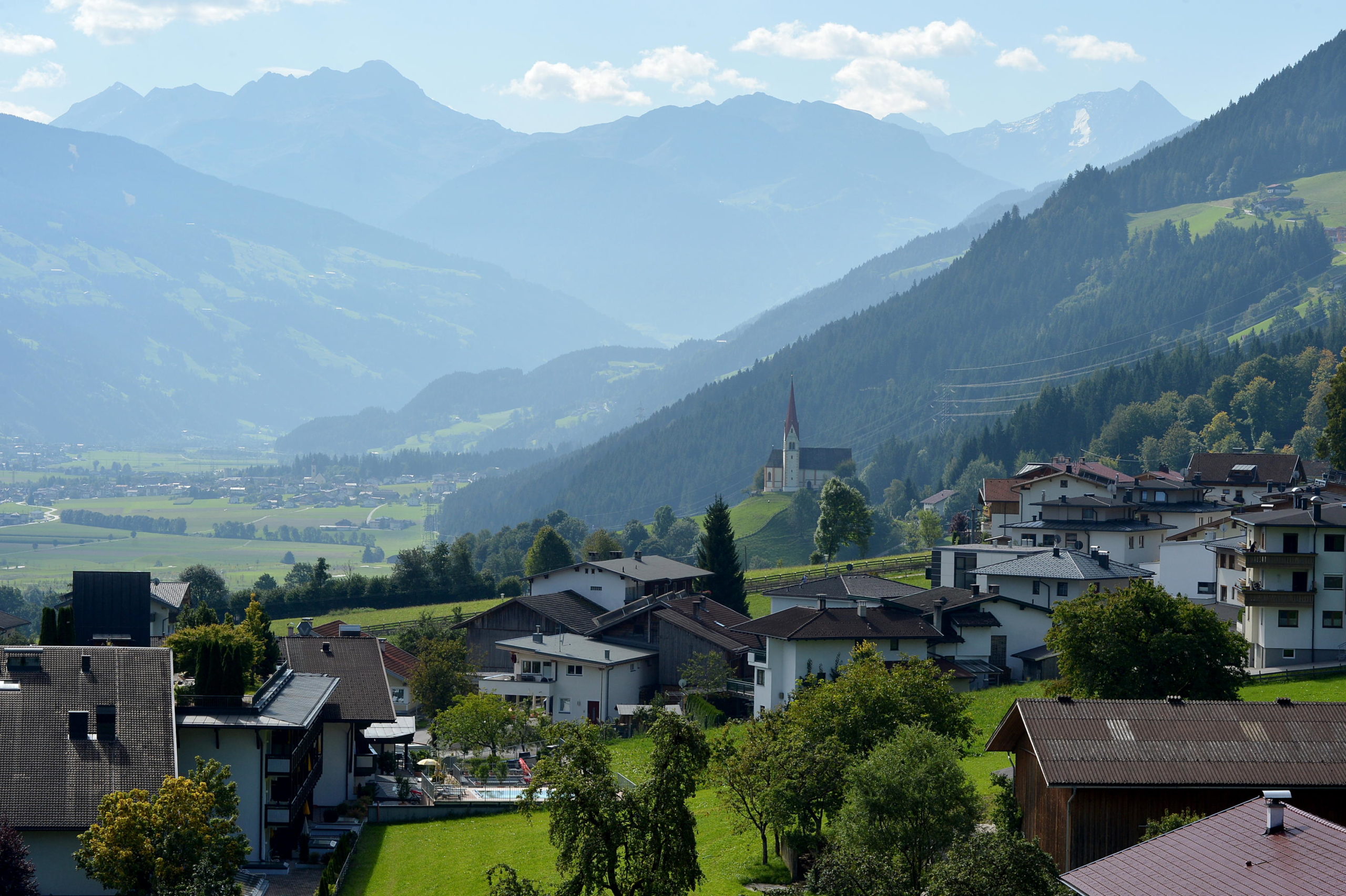 vue sur la vallée de Ziller